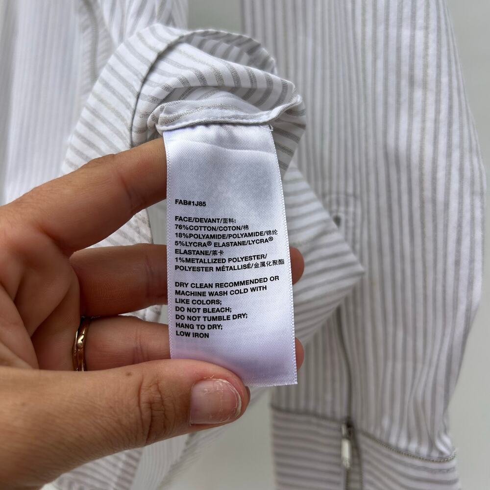 Lafayette 148 Connor Structured Zip Blouse Sparkl… - image 8